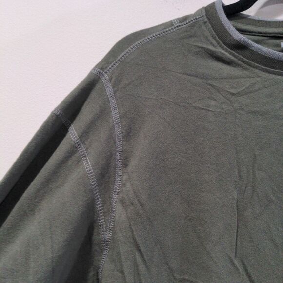 Kuhl Mens Wildfibre LS Pullover Shirt Size M Green Organic Cotton Hiking Outdoor - Picture 7 of 14